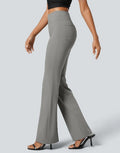 Flare Flex™ High Waisted Back Side Pocket Slight Flare Work Pants