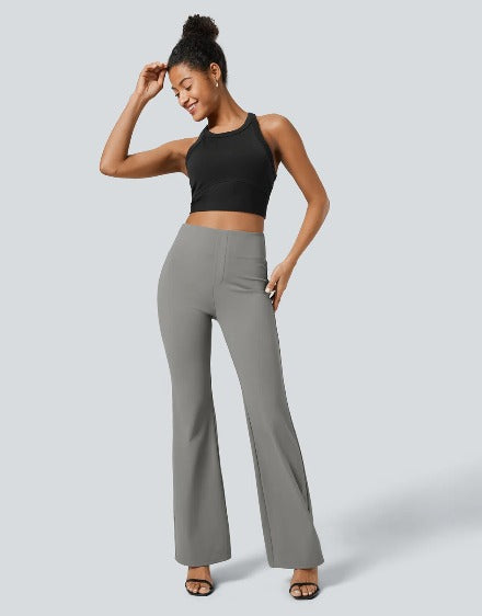 Flare Flex™ High Waisted Back Side Pocket Slight Flare Work Pants